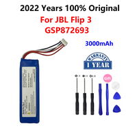 100% oryginalna wymienna Bateria do JBL Charge Flip Pulse Xtreme 2 3 4 5 dla Harman Kardon Go Play Onyx Mini głośnik Bateria 3